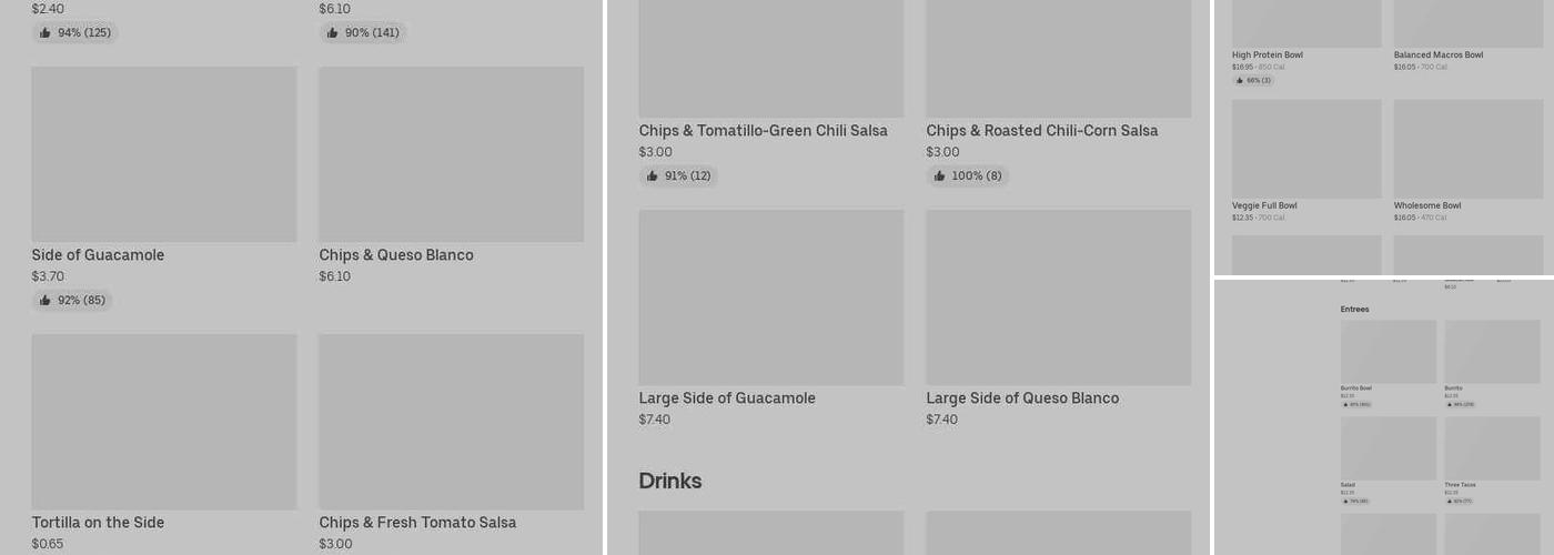 Chipotle Mexican Grill Menu