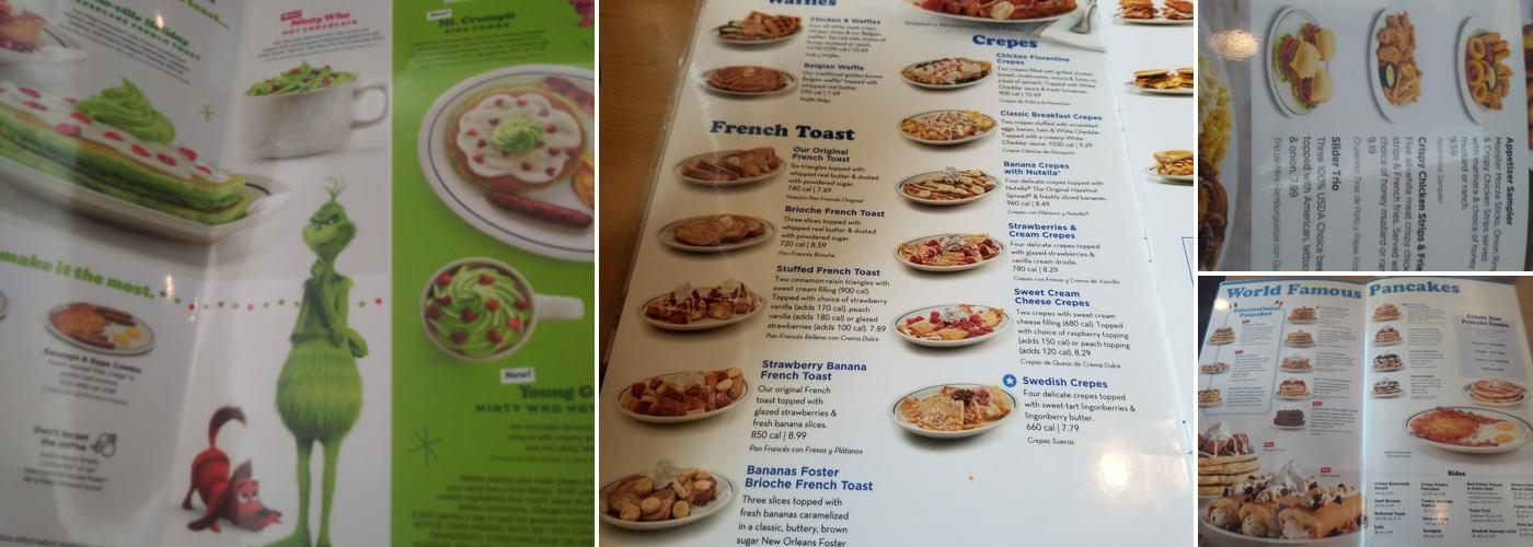 IHOP Menu