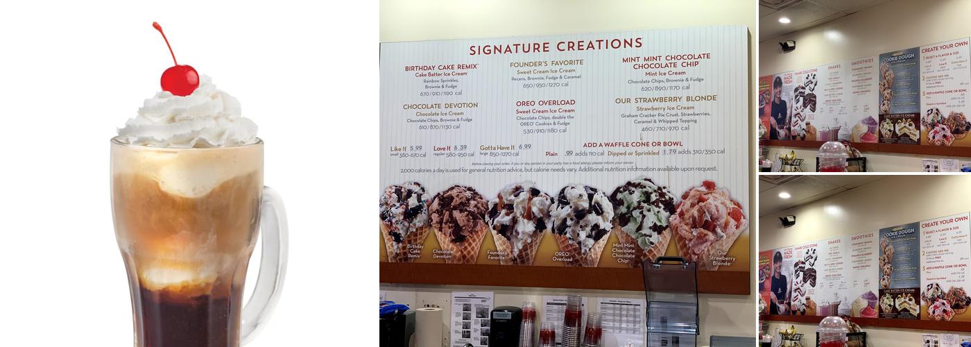 Cold Stone Creamery Menu