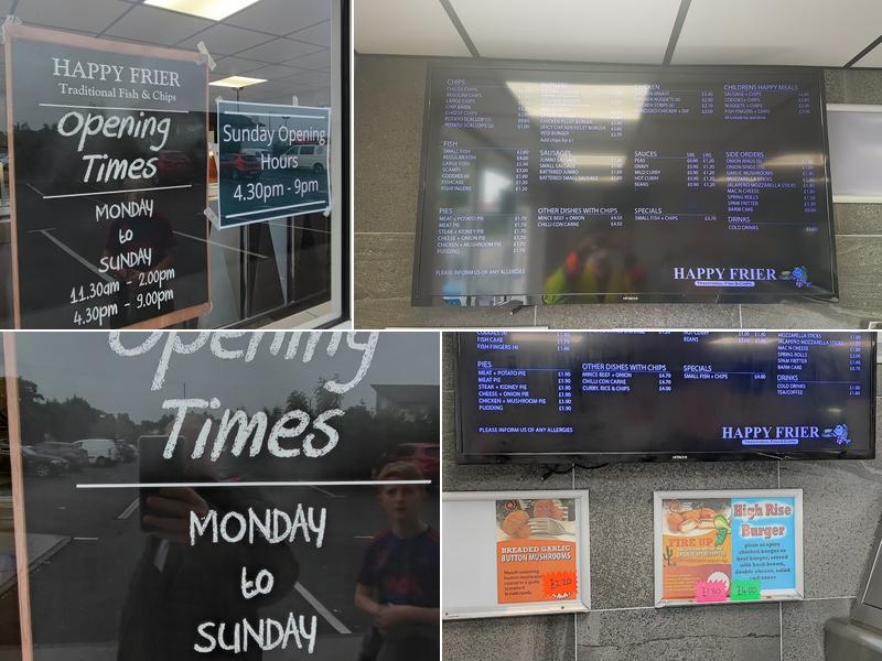 Happy Frier | Fish and Chips Takeaway Menu