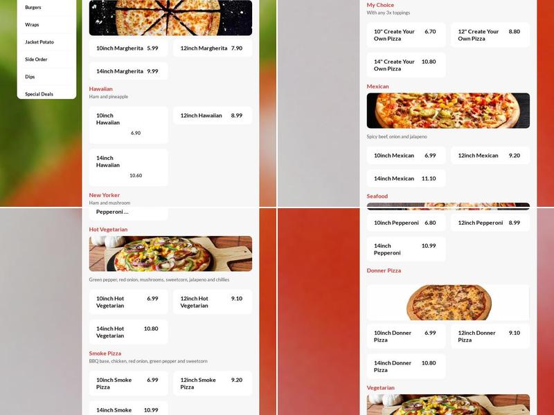 IPizza & Grill Menu