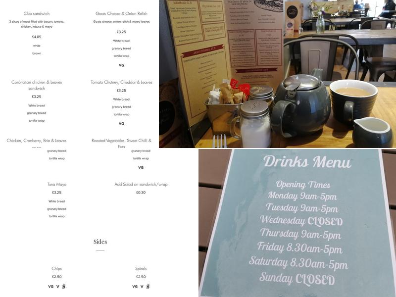 City Corner Cafe Menu