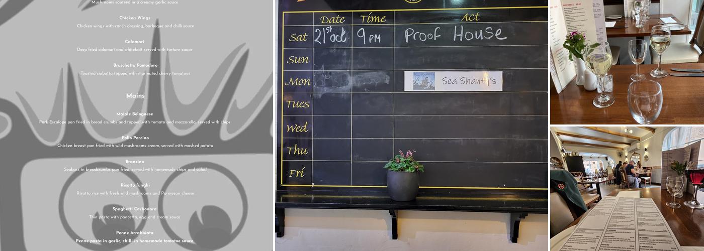 Sorriso Lichfield Menu