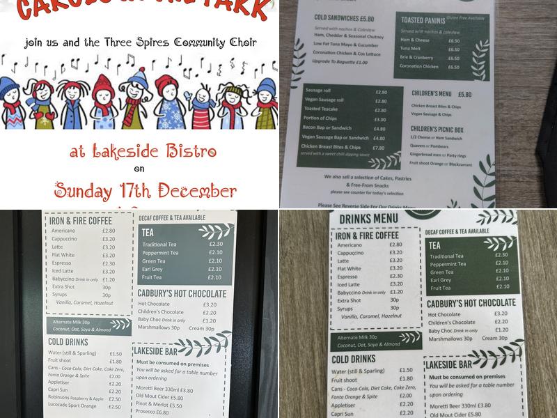 Lakeside Bistro Menu