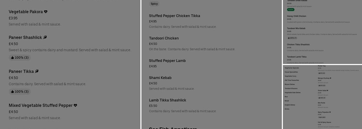 Two Chefs Menu