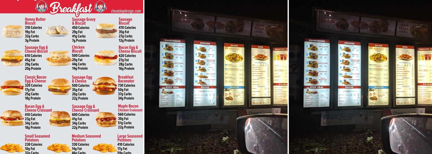 Wendy's Menu