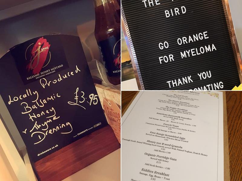 The Yellow Bird Menu