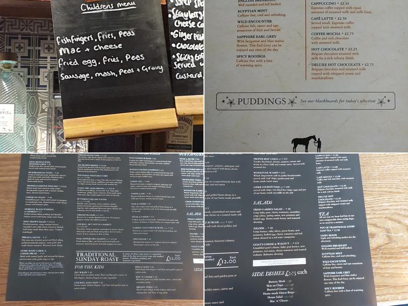 The Horse & Groom Menu