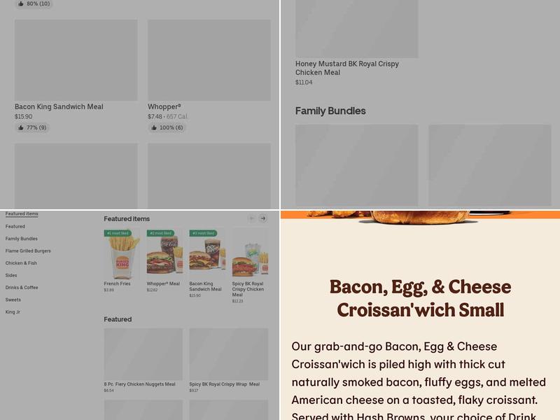 Burger King Menu