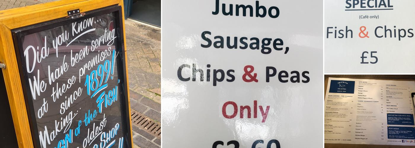 Sign Of The Fish Menu