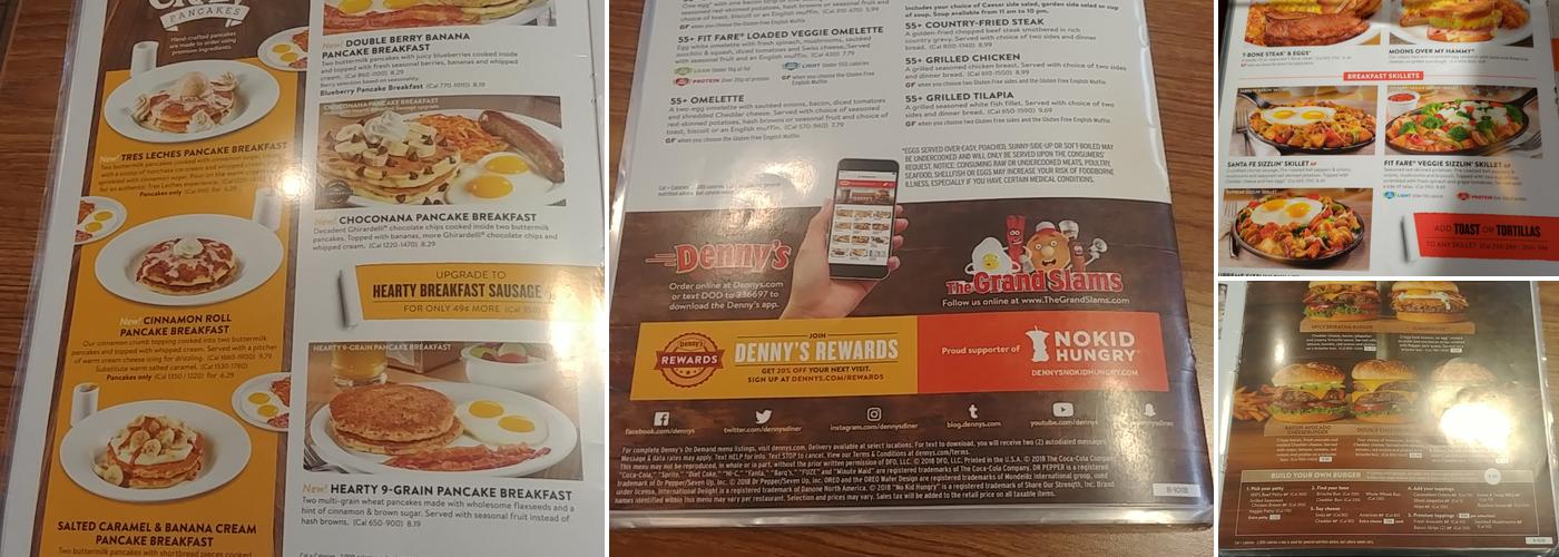Denny's Menu