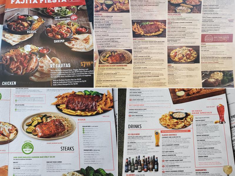 Ruby Tuesday Menu