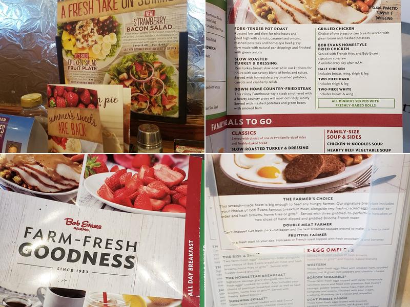 Bob Evans Menu