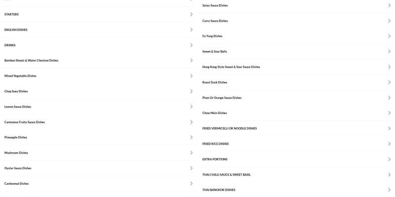 HARTSHOLME PARK Chinese Takeaway Menu