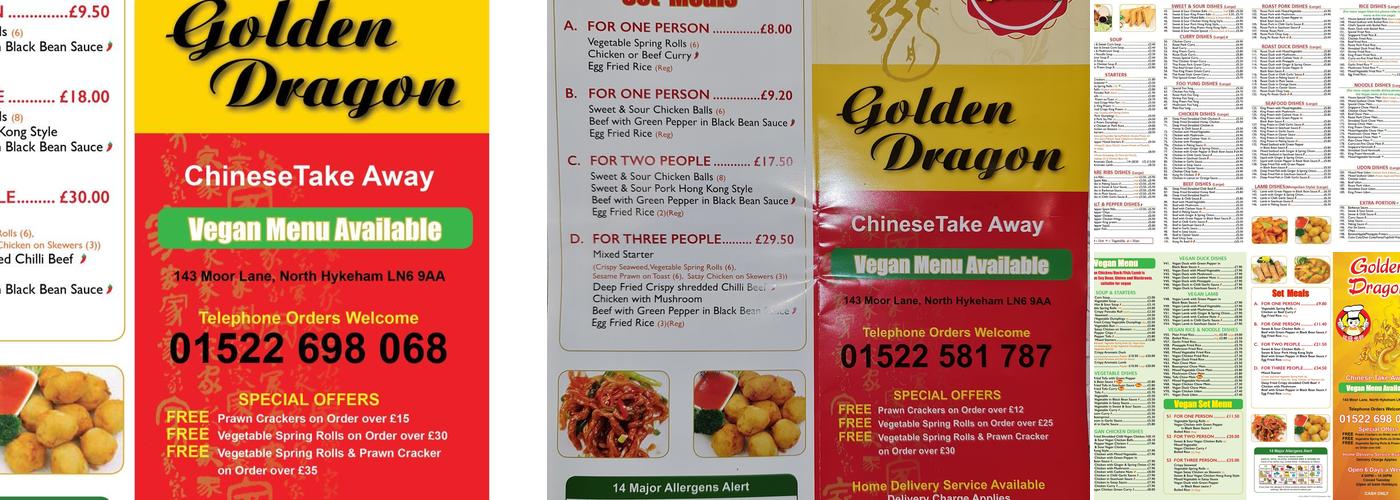 Golden Dragon Menu