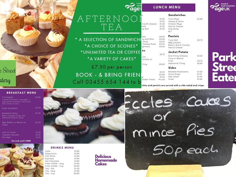 Park Street Eatery Menu