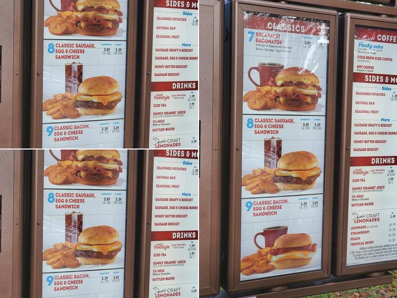 Wendy's Menu
