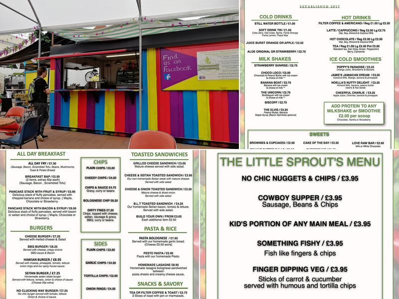 The Vegan Rocket Menu