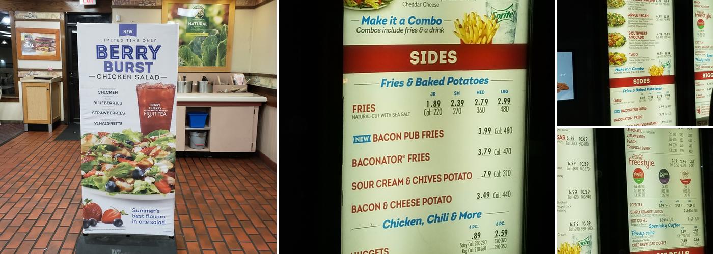 Wendy's Menu