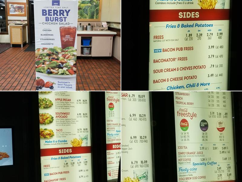 Wendy's Menu