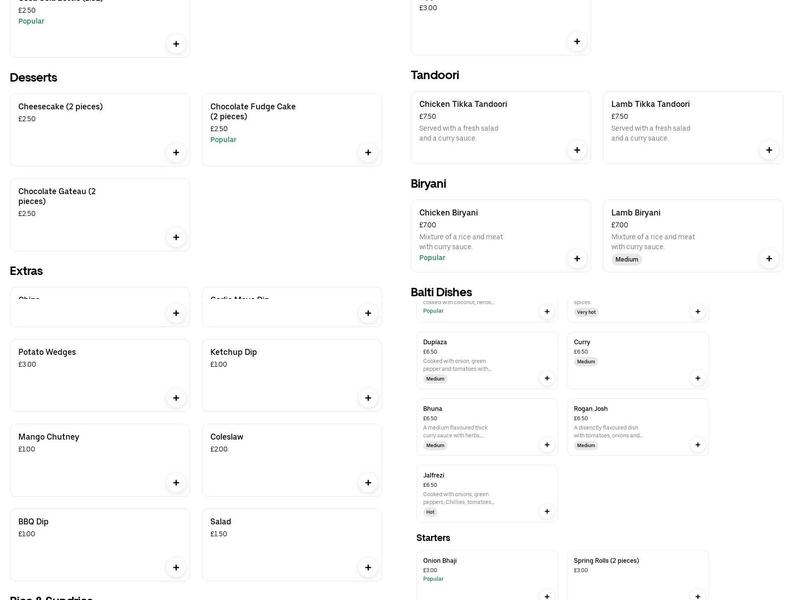 Piccola Bar & Kitchen Menu