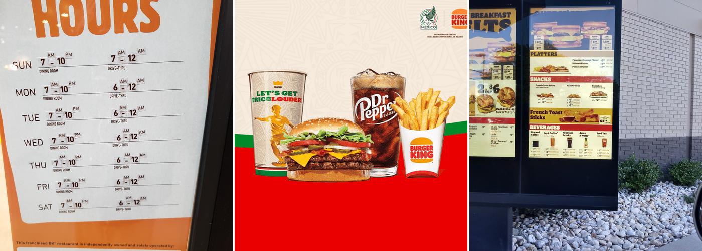 Burger King Menu
