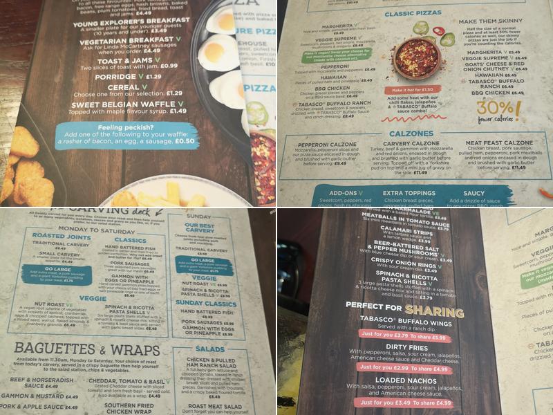The Village Inn Menu