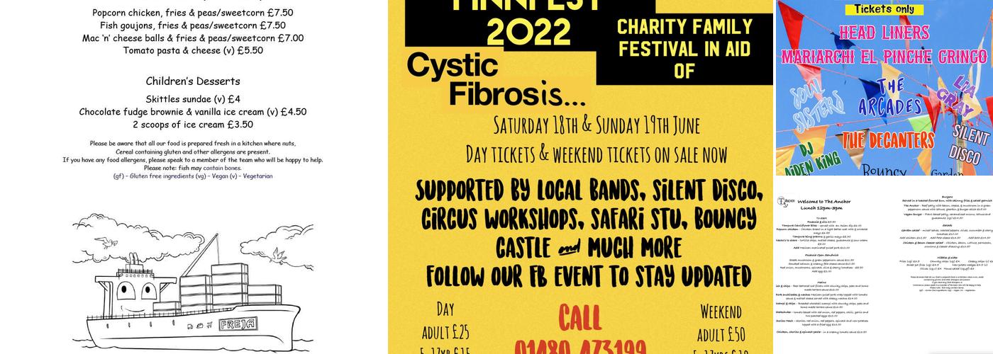 THE ANCHOR PUB & RESTAURANT Menu