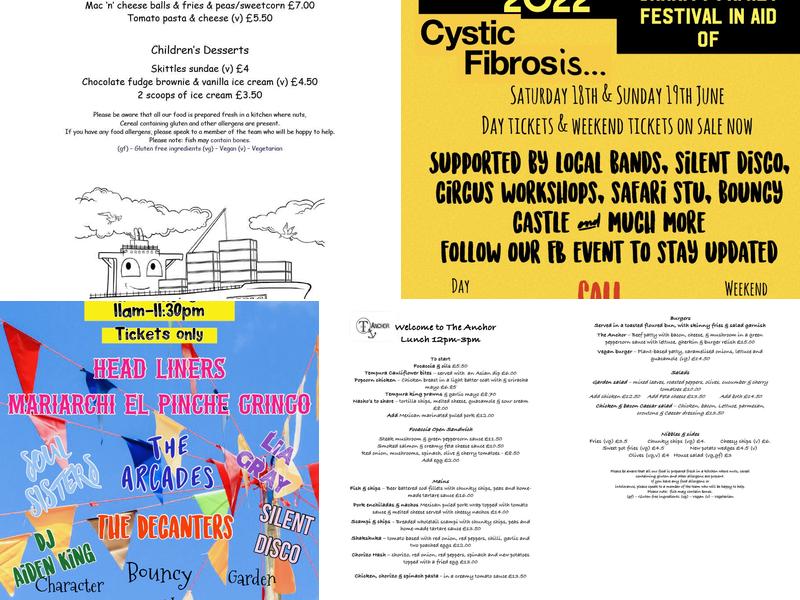 THE ANCHOR PUB & RESTAURANT Menu