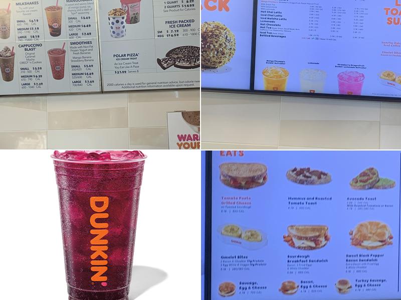 Dunkin' Menu