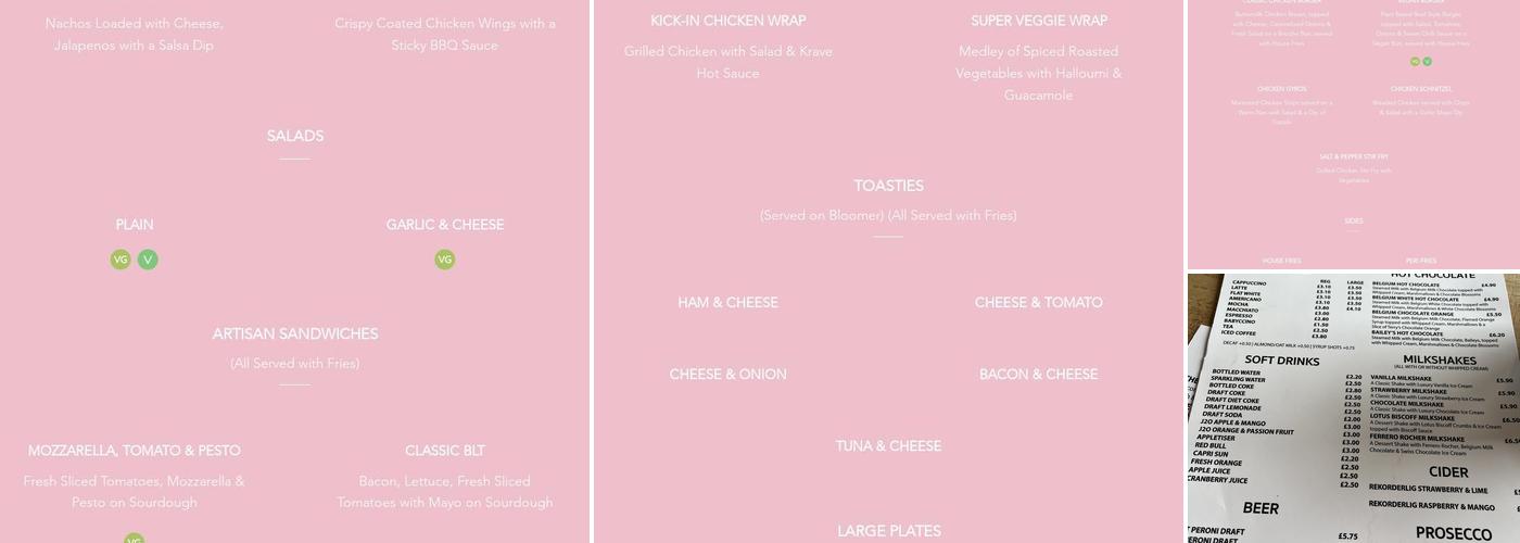 Krave Bar & Eatery Menu