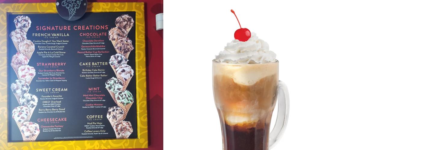 Cold Stone Creamery Menu