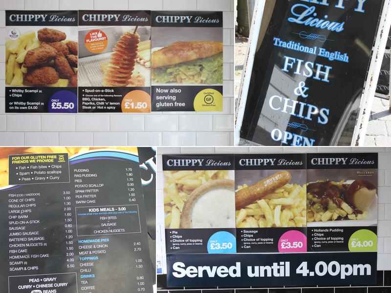 Chippy Licious Menu