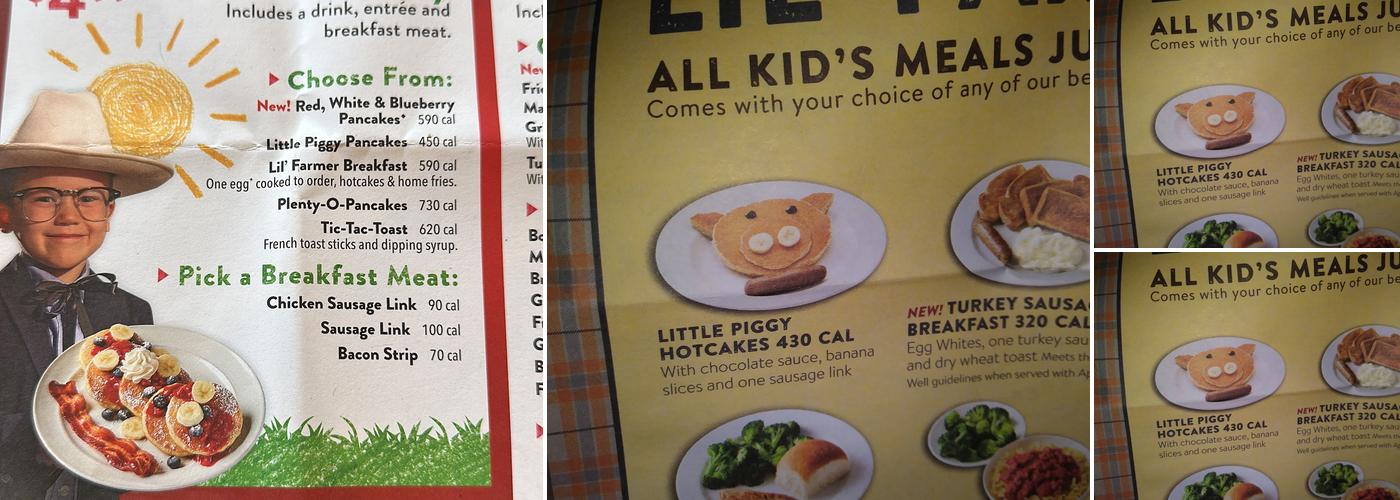Bob Evans Menu