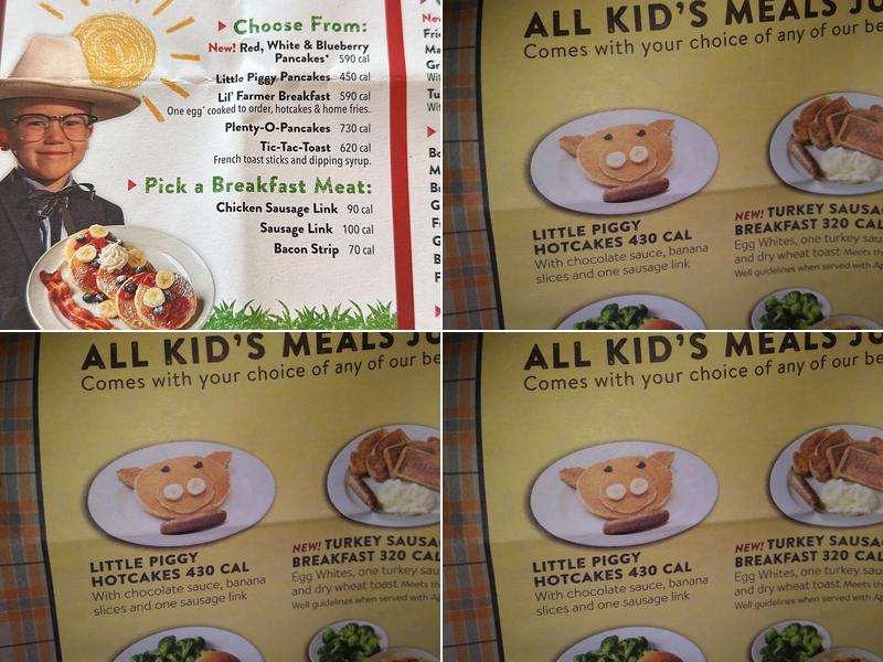 Bob Evans Menu