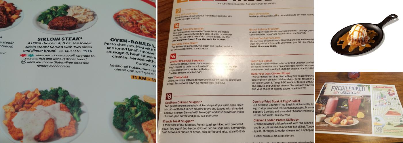 Denny's Restaurant Menu