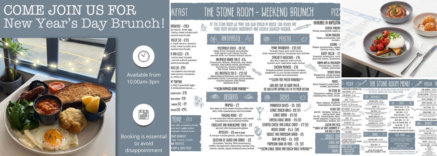 The Stone Room Menu