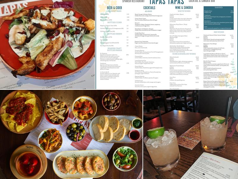Tapas Tapas Menu