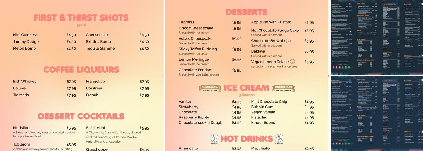 Al Dente Restaurant & Bar Menu