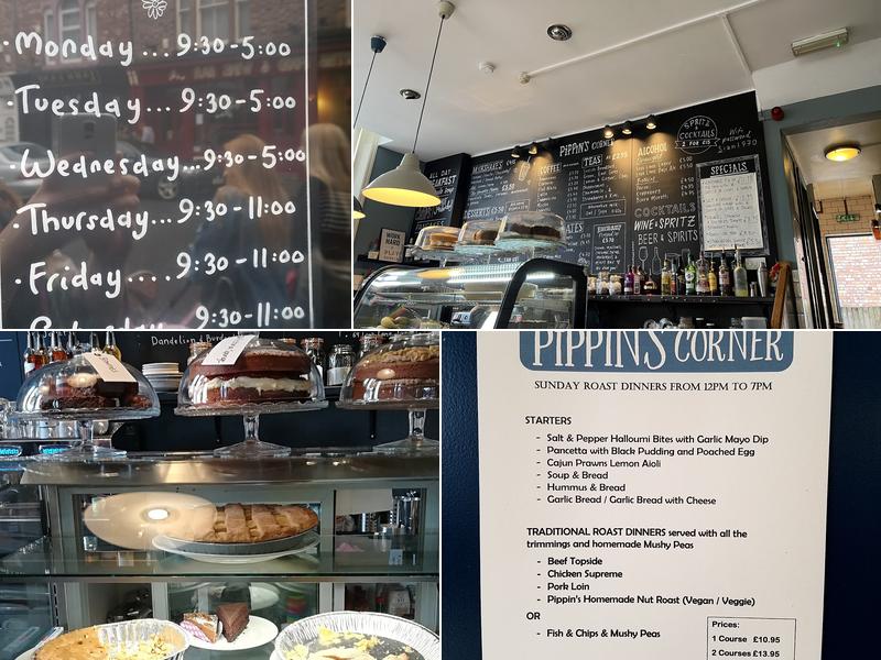 Pippin's Corner Menu