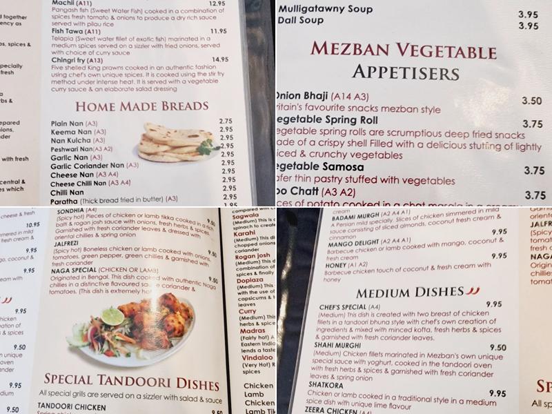 Mezban Menu