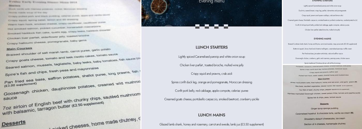 Spire Menu