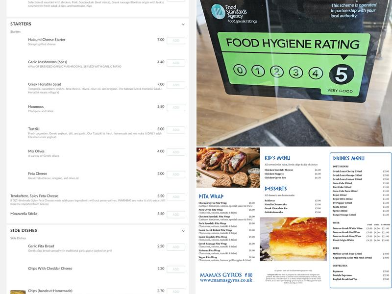 GREEK GYROS GRILL Menu