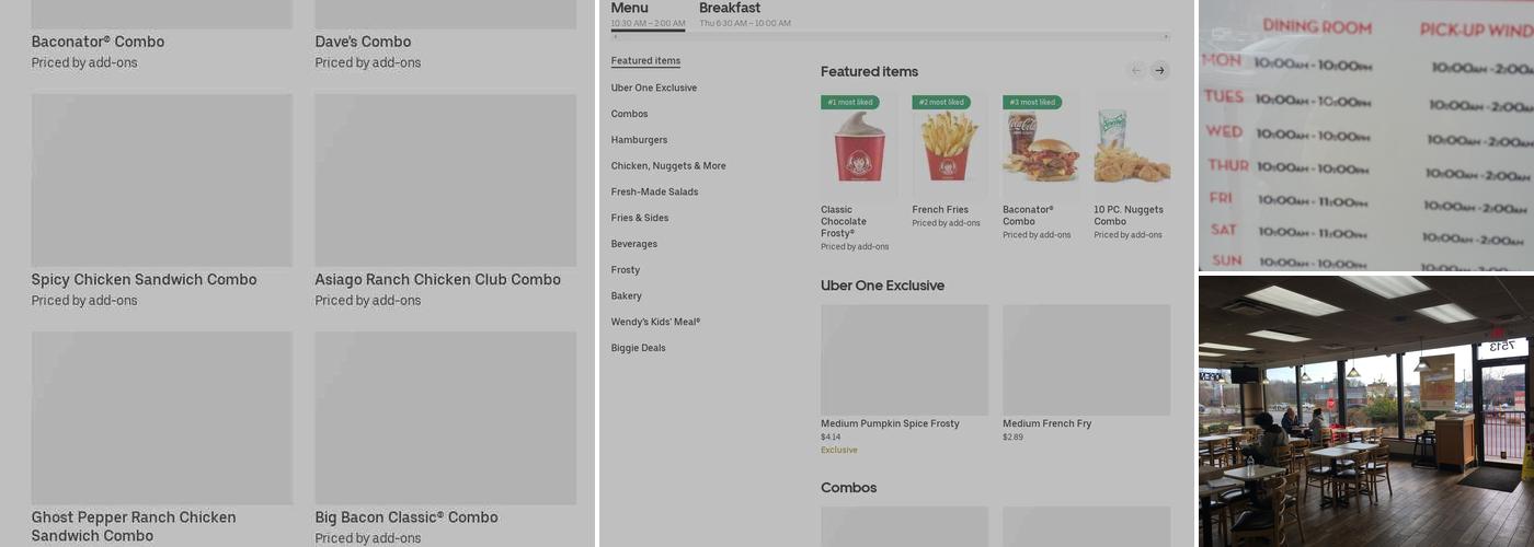Wendy's Menu