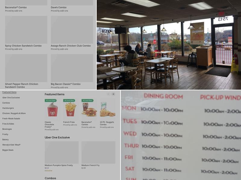 Wendy's Menu