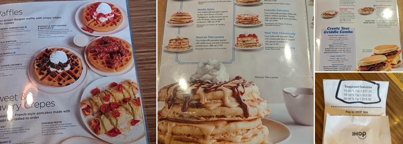 IHOP Menu