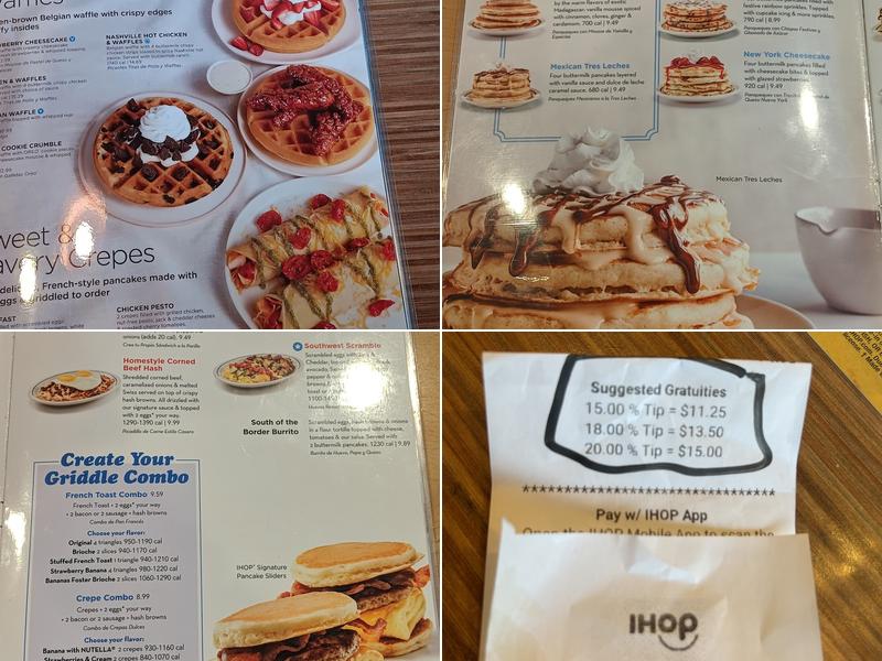 IHOP Menu