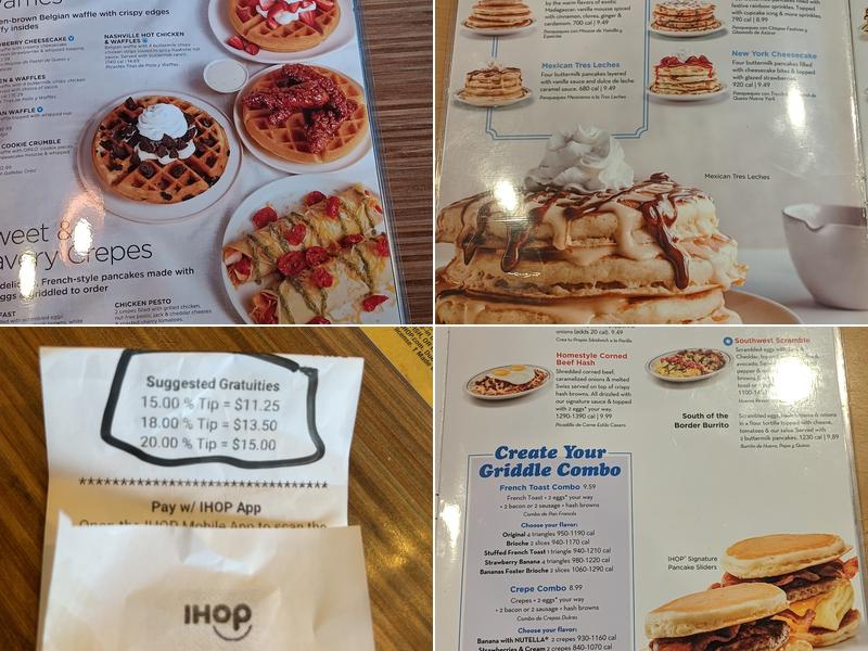 IHOP Menu