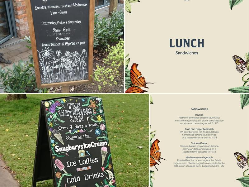 The Watering Can - Liverpool Menu