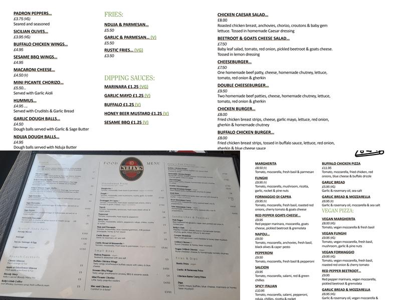 Kellys Dispensary Menu